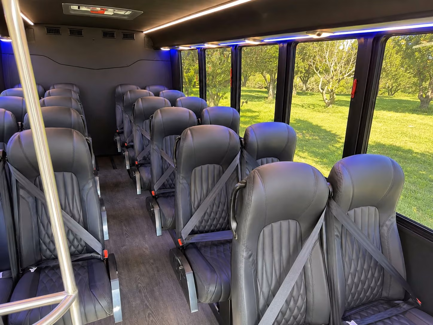 15 passenger minibus inside