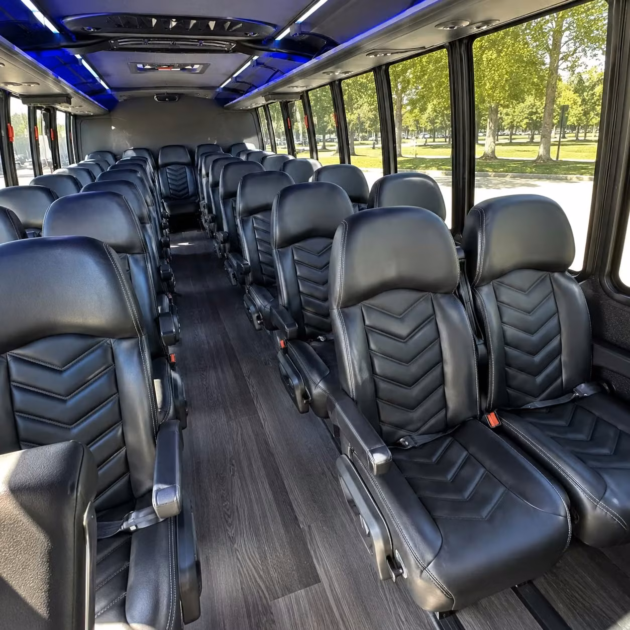 30 passenger minibus inside