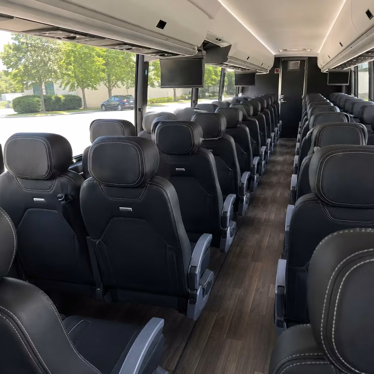 sunrise 56 passenger charter bus rental