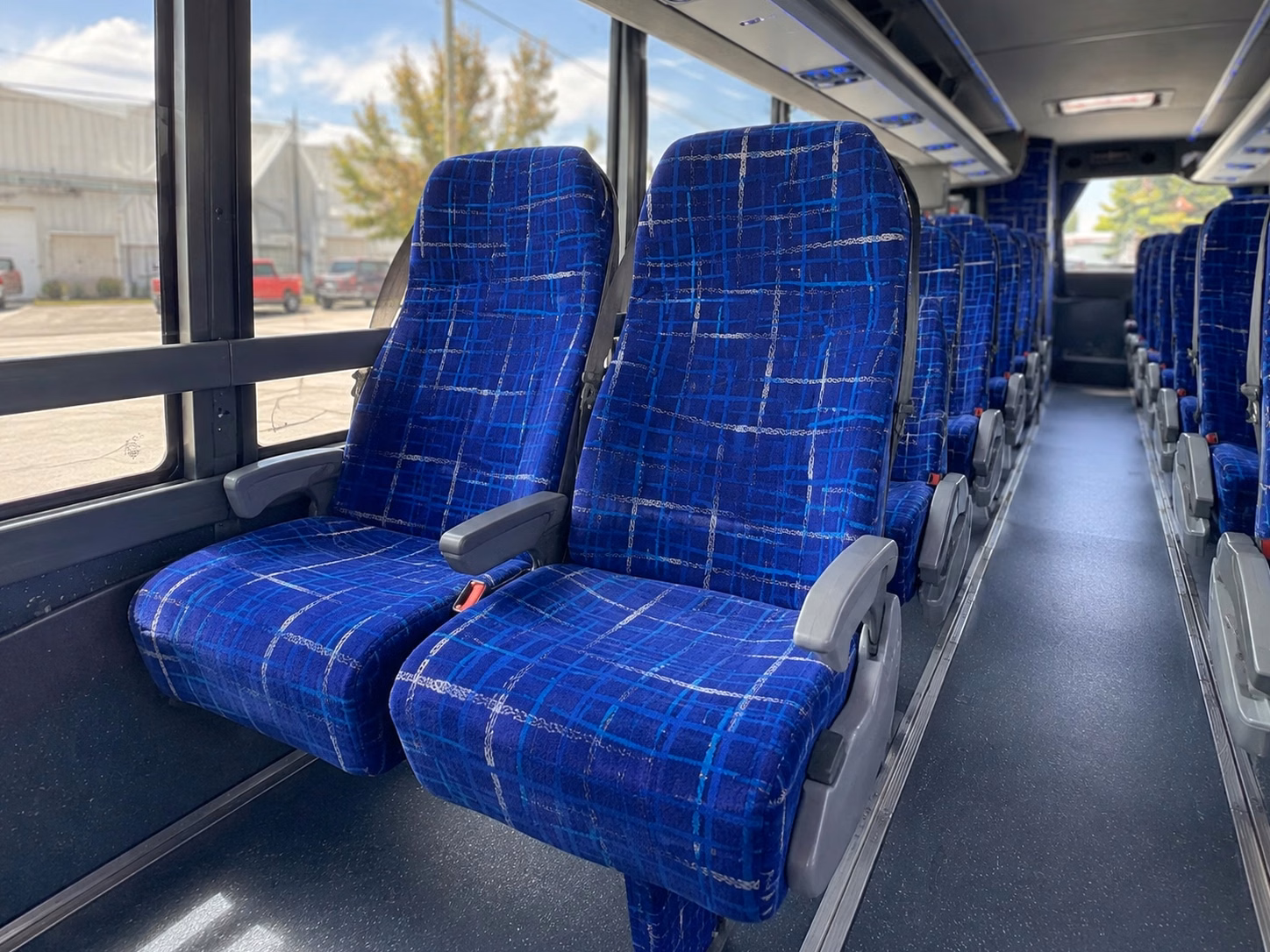 sunrise charter bus interior